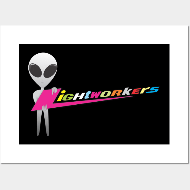 Lightworkers stand alien gray Wall Art by lightworkers